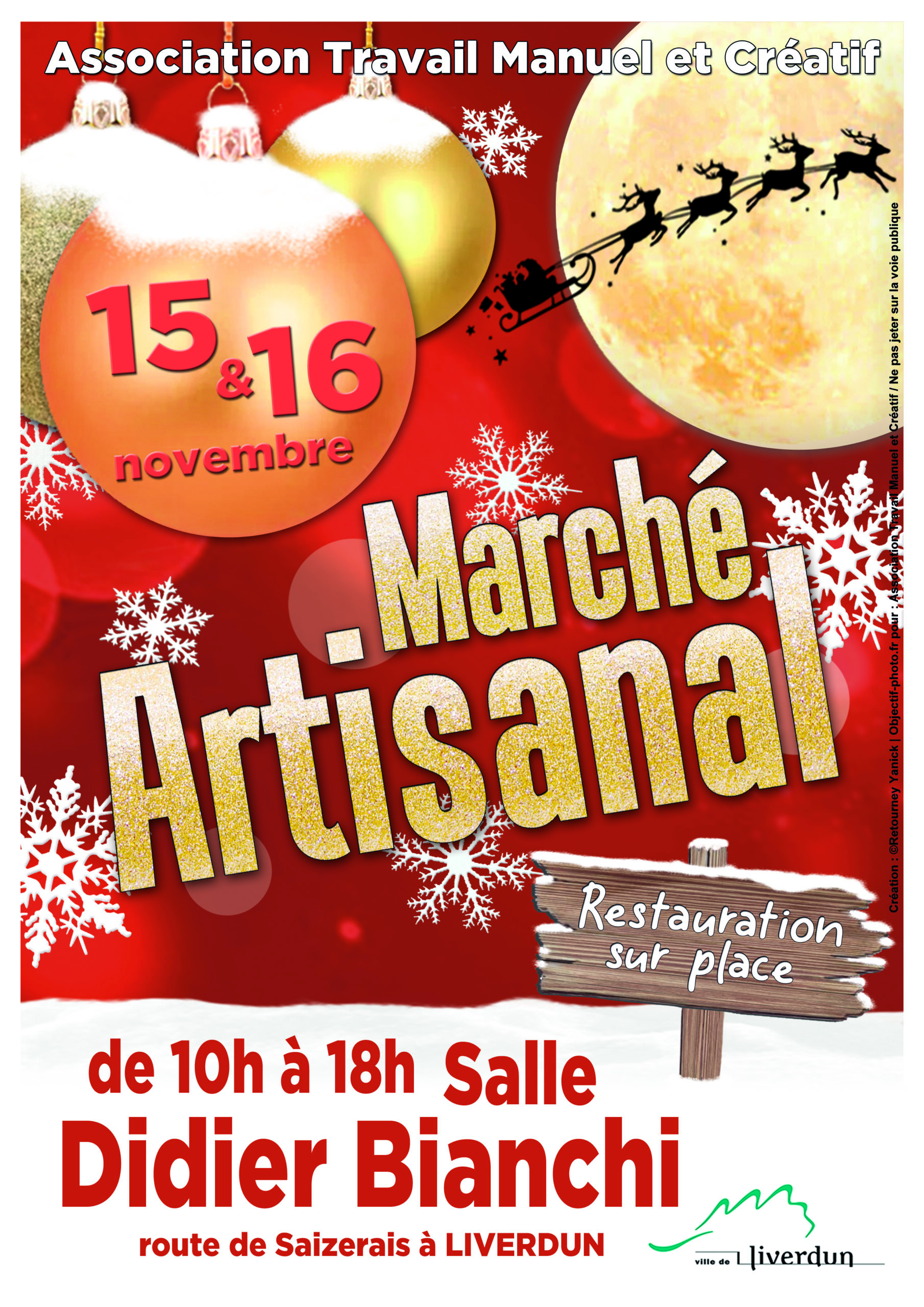 Visuel marché de Noël Liverdun A4 2025